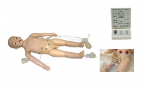 Full-functional One-year-old Child Nursing Manikin  (Nursing, CPR, Ausculation, Defibrillation and Pacing, ECG)