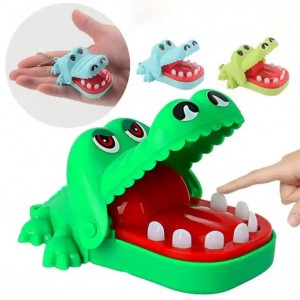 Мини-маленький трюк, забавные силиконовые декомпрессионные игрушки, игра с крокодилом, игрушка для рук, укус