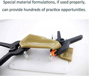 Intestinal Suture Model, Trainer Simulator Real Restore Intestinal Suture Practice Kit Practice Teaching Model with 2Pcs Plus Fixed Clip