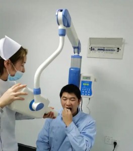 Máquina de raio x móvel dental máquina de radiografia dental equipamento dental magnólia officinalis máquina de raio x vertical