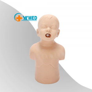 Spædbarnskvælning model Heimlich ryg slap metode finger swipe metode træning PVC undervisning model