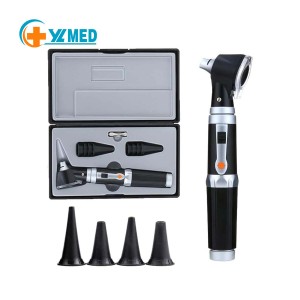 Black Electric Customized Logo Ce Instruments Otoscope Wholesale Price Double Screen Opt Machine Ophthalmoscope Prices 2 Years