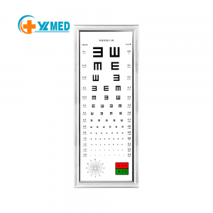 LED eye chart light box international standard kindergarten E-logarithm eye measure vision